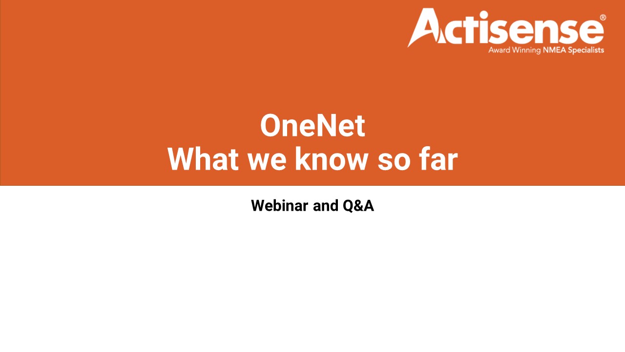 OneNet Presentation - What we know so far